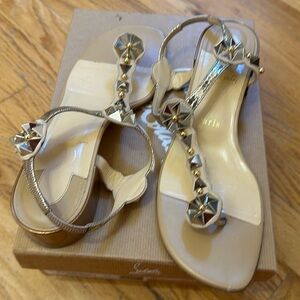 CL sandals, bronze color sandals, size 40 , worn , good condition